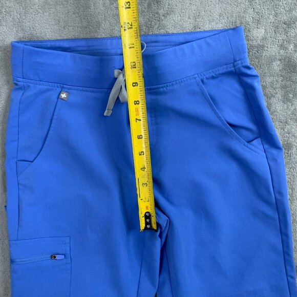 Figs Scrub Pants Womens XS Tall Zamora Jogger Nurse Workwear Capri Blue Medical - Picture 8 of 16